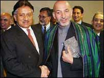 حامد کرزئی اور پرویز مشرف