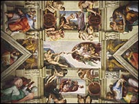 Teto da Capela Sistina, no Vaticano