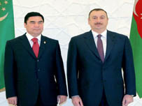 Керівники Туркменистану й Азербайджану