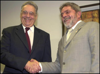FHC e Lula em 2003