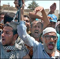 Protesto de iraquianos