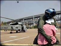 Helikopterden indirilen bir afetzede