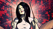 A graphic illustration of Meg White