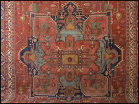 يکی از تابلوفرش های نمايشگاه