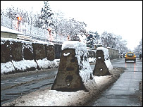 خيابان مقابل سفارت آمريکا در کابل