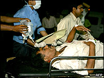 Vítima das explosões na Índia