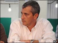 O líder opositor Branko Marinkovic (AFP)