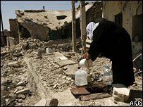 लेबनान में संघर्ष के दौरान तबाही 