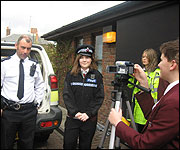 Pupils interview PC Danny Harris