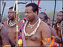 O rei da Suazilândia, Mswati 3º