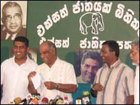 UNP leaders in Colombo - file photo