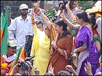 स्मति ईरानी का चुनाव प्रचार