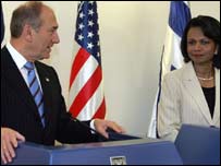 اولمرت و رايس