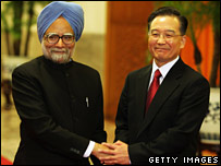 Thủ tướng Manmohan Singh của Ấn Độ gặp gỡ Thủ tướng Ôn Gia Bảo của Trung Quốc