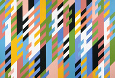 New Day 1988, Oil on linen 160 x 226 cm. Private Collection © 2003 Bridget Riley. All rights reserved. 
 