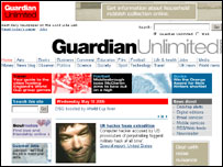 Guardian'ın internet sayfası