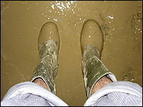 Glastonbury in the mud