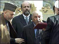 Хамід Карзай та Захір Шах