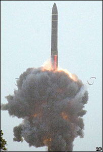 روس کا میزائیل تجربہ