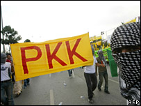 تظاهرات هواداران پ.ک.ک