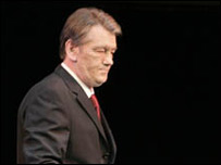 Віктор Ющенко на конференції з питань Чорнобиля у понеділок. Фото УНІАН