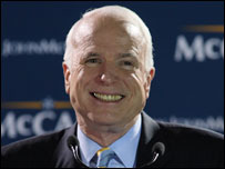 John McCain comemora vitória na Flórida. Foto:DON EMMERT/AFP/Getty Images