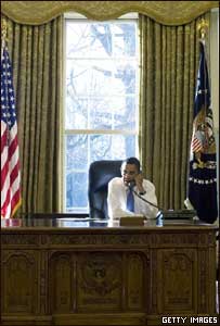 O presidente dos Estados Unidos, Barack Obama, na Casa Branca