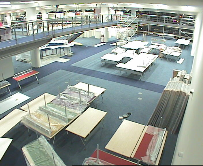 Building work in progress at the Mailbox 