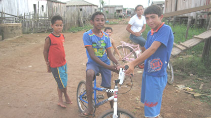 A shantytown outside Altamira provides temporary houses for families evicted from their homes.