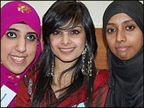 Menazah Sadiq, Ayisha Sajjid and Hasina Khanum