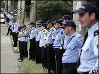 پایگاه نظامی روسیه در محاصره پلیس گرجستان