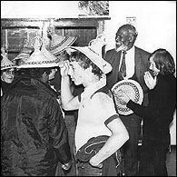 Image: Get together on 1976 school trip