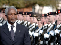 عنان نے کہا کہ جنگِ عراق غیرقانونی تھی