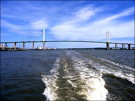 River Thames with QEII bridge