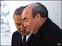 Ông Akayev tại Matxcova