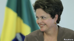 A presidente Dilma Rousseff ao chegar a NY (Foto: Roberto Stuckert Filho/Presidência da República)