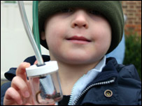 A young bug hunter at Shropshire Wildlife Trust