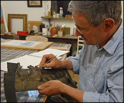 John Doubleday sculpting