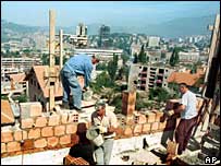 Reconstrução em Sarajevo