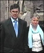 Paul and Susie Grout at court
