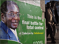 ज़िम्बाब्वे में विवादास्पद मतदान
