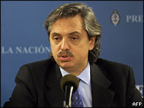 O chefe de gabinete da presidência argentina Alberto Fernandez (arquivo)