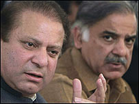 नवाज़ और शाहबाज़ शरीफ़ 