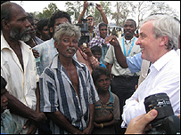 John Holmes visiting IDP camps in Vavuniya (file photo)