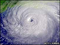 تصوير ماهواره ای از توفان ريتا بر فراز خليج مکزيک