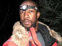 John Thompson in training for the North Pole