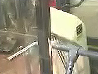 Catraca do ônibus especial mostrado hoje em Israel