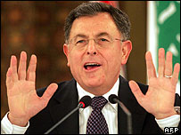 Fouad Siniora, primeiro-ministro do Líbano