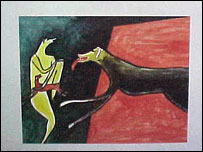 कुत्तों की पेंटिंग