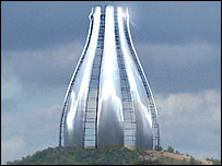 Artist impression of bottle kiln design